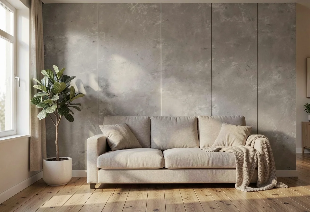 Бетон BYJAX-BETONNAYA-PLITA-MISTY-WHITE в интерьере