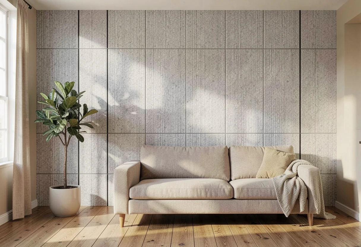 Муретто BYJAX-KAMEN-MURETTO-WHITE-SESAME в интерьере