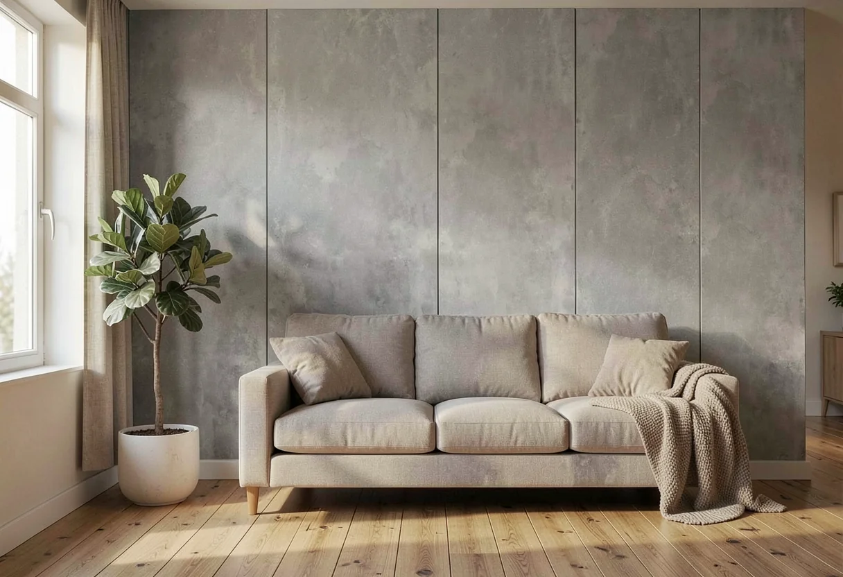 Мрамор BYJAX-MRAMOR-CLOUD-FOG-GREY в интерьере