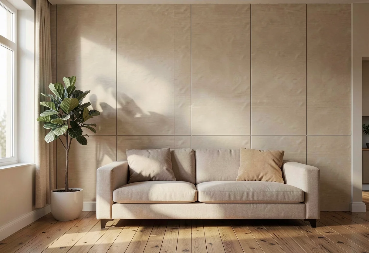 3D-панель FOMI-3D-PANEL-ANDES-WHITE в интерьере