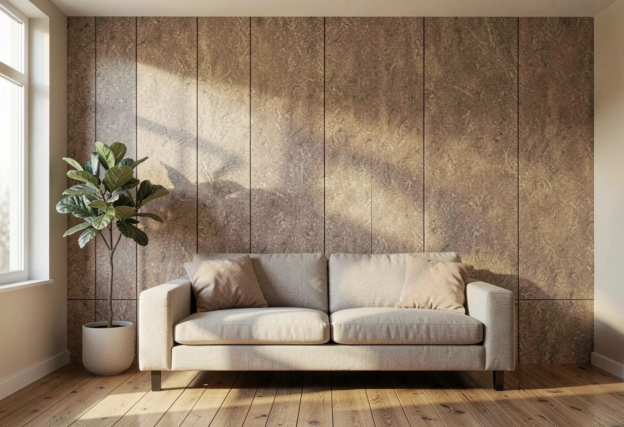 Облачный шёлк FOMI-CLOUD-SILK-TRAVERTINE-SNOW-FLACK-RED в интерьере