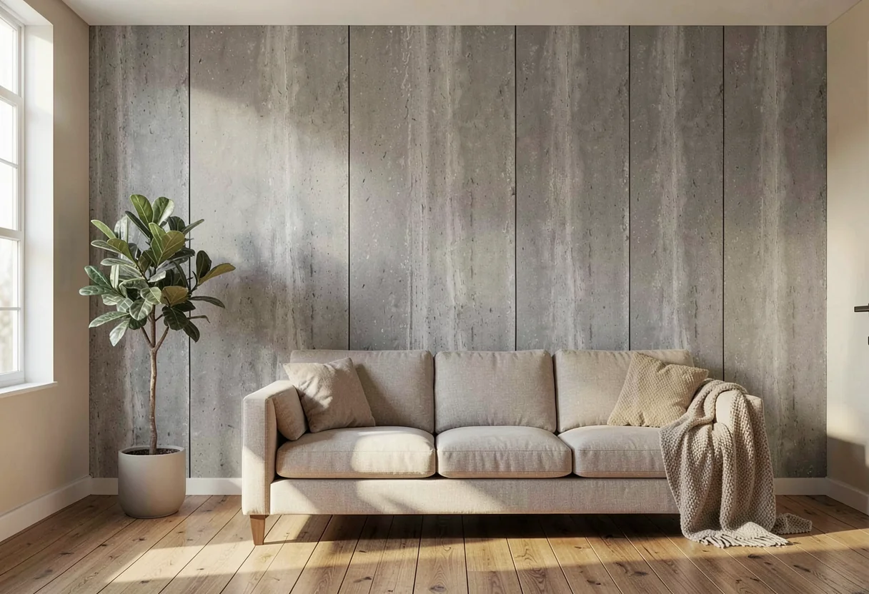 Коралловый травертин FOMI-CORAL-TRAVERTINE-STRATUS-DARK-GREY в интерьере