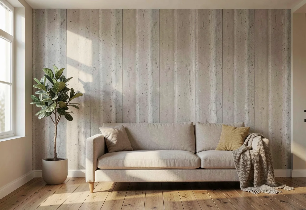 Коралловый травертин FOMI-CORAL-TRAVERTINE-STRATUS-LIGHT-GREY в интерьере