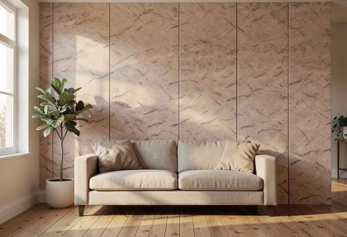 Рустика FOMI-DEVINE-MUSHROON-STONE-NILE-DARK-RED в интерьере