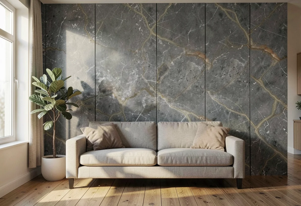 Мрамор FOMI-MARBLE-SAHARA-NOIR в интерьере