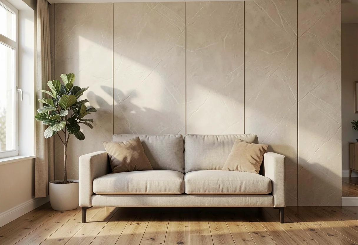 Косой скол FOMI-OBLIQUE-MUSHROOM-STONE-PLAIN-WHITE в интерьере