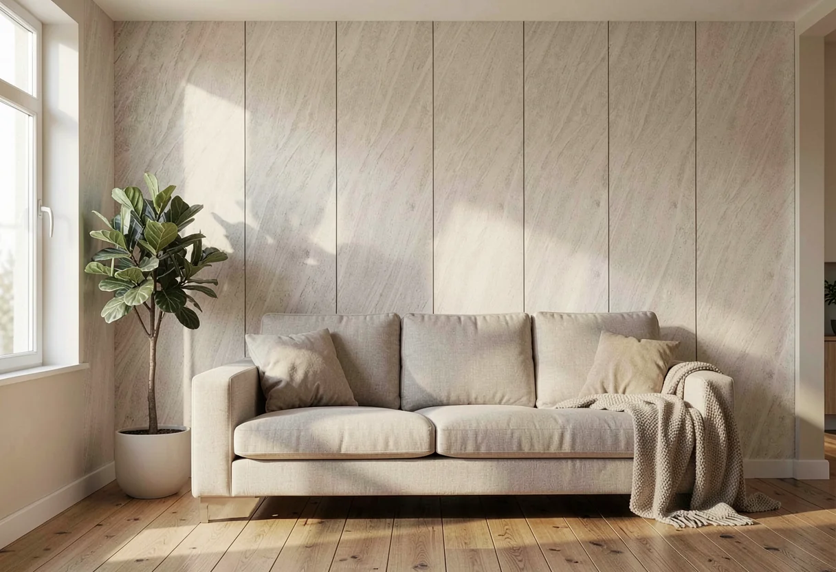 Океанический травертин FOMI-OCEANIC-TRAVERTINE-MOONLIGHT-WHITE-1 в интерьере