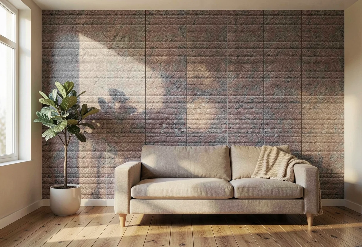 Оман FOMI-OMAN-LINEAR-STONE-MULTI-COLOR-RED в интерьере