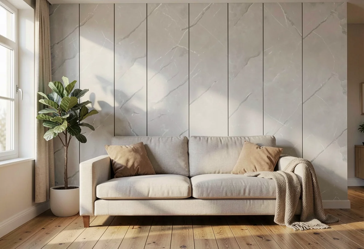 Полированный камень FOMI-POLISHED-STONE-HENESSY-LIGHT-GREY в интерьере