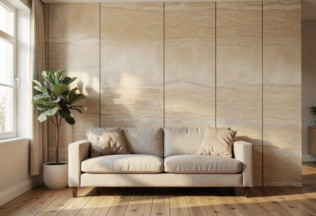 Полированный камень FOMI-POLISHED-STONE-SALENTO-YELLOW в интерьере