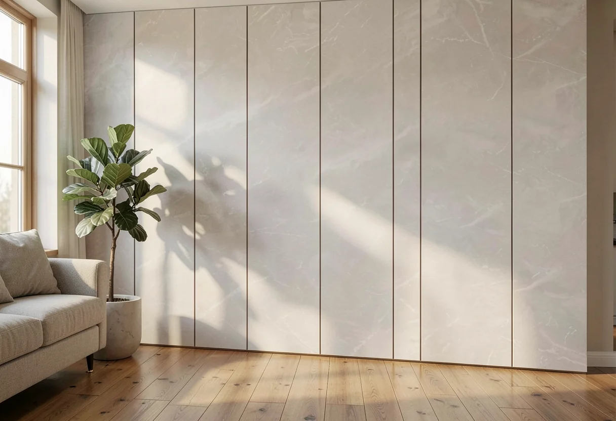 Полированный камень FOMI-POLISHED-STONE-VEIL-WHITE в интерьере