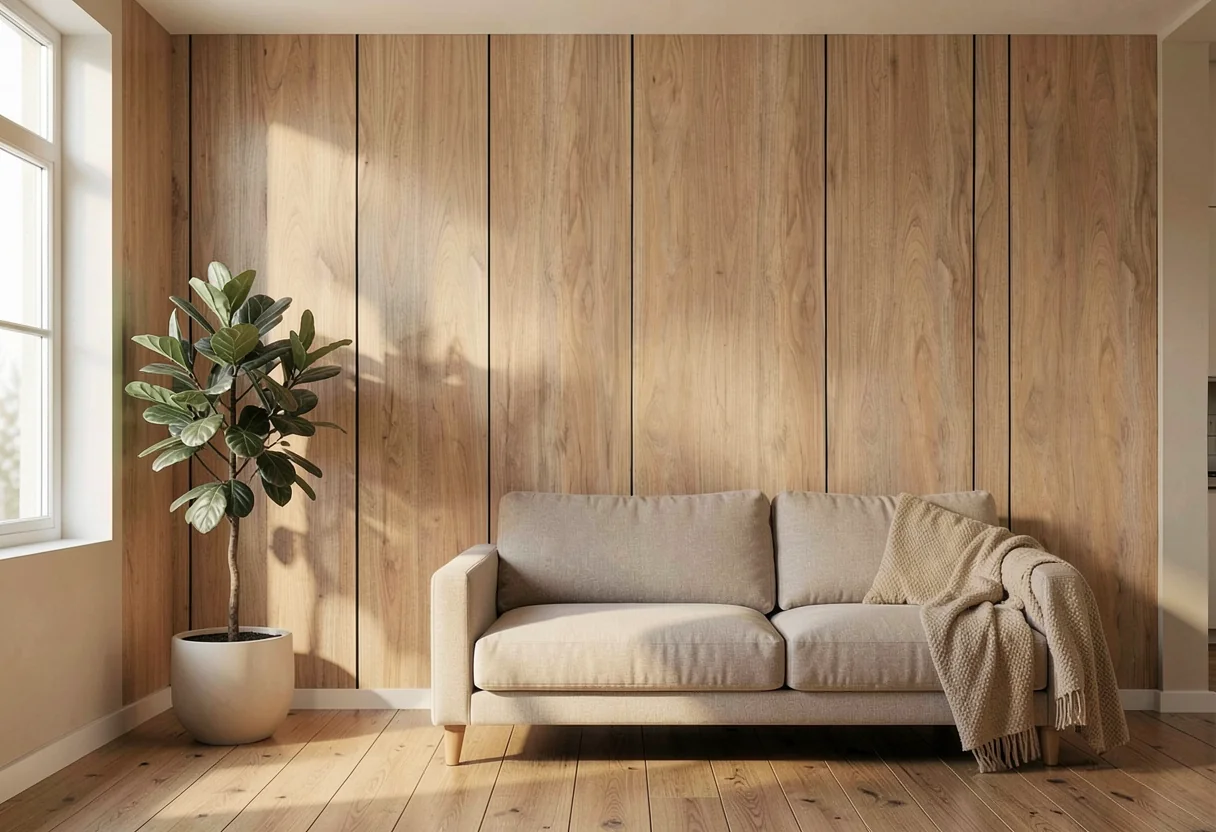 Полированное дерево FOMI-POLISHED-WOOD-ROBE-RED в интерьере