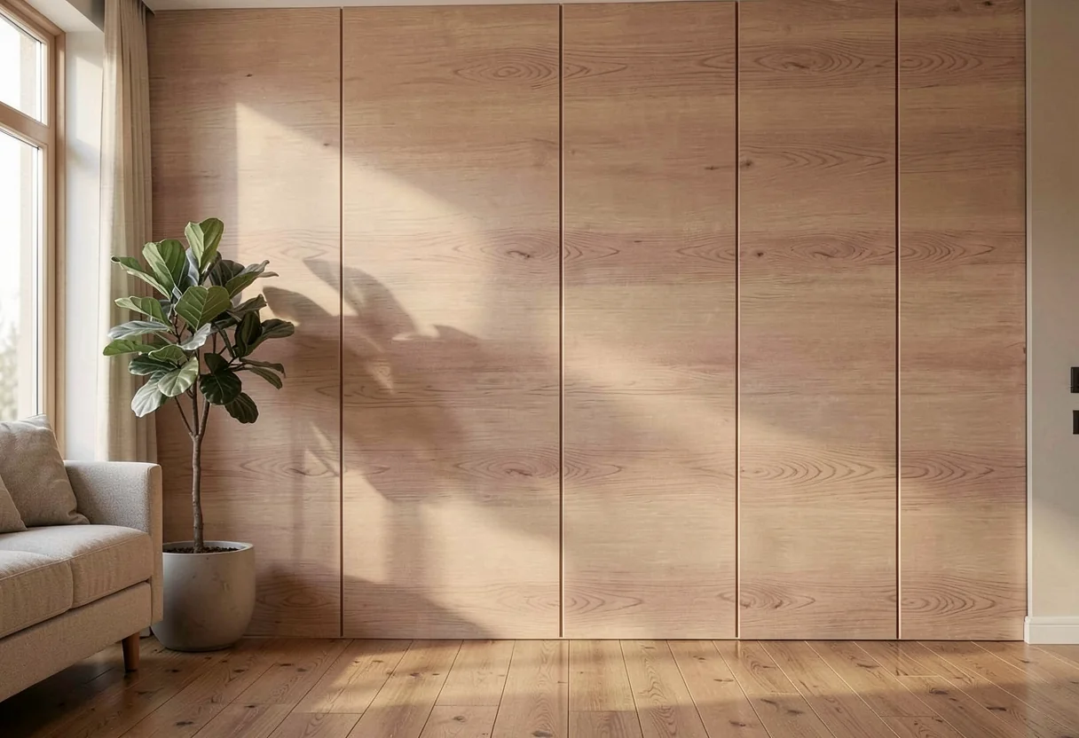 Брашированное дерево FOMI-POLY-WOOD-PEACH в интерьере