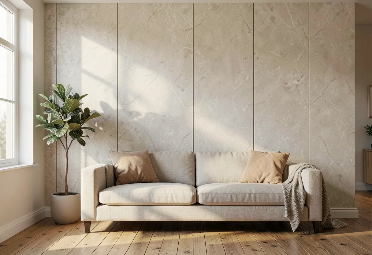 Дикий камень FOMI-ROCKFACE-STONE-ASH-GREY в интерьере