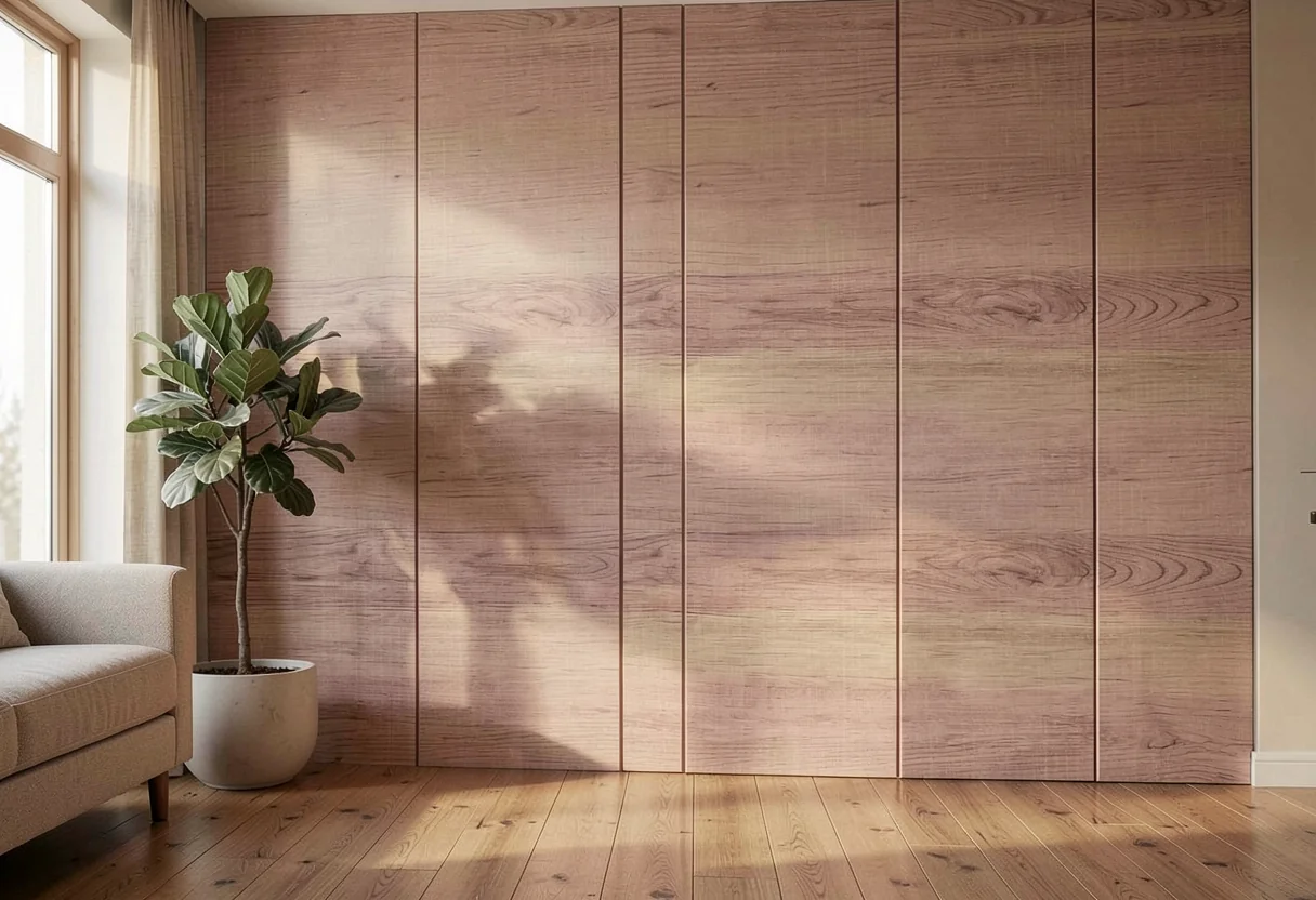 Пиленое дерево FOMI-SAWTOOTH-WOOD-PEACH в интерьере